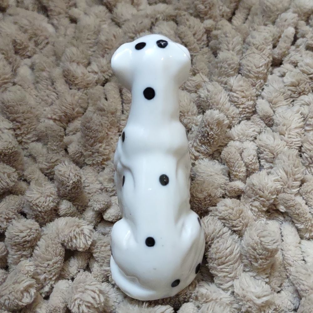 Dalmatian Dog White Black porcelain figurine 3 inches tall - Picture 3 of 6